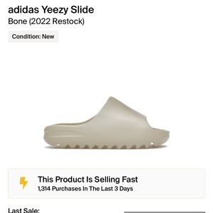 Adidas Yeezy slides.